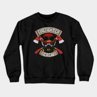 Firefighters crew Jolly Roger pirate flag Crewneck Sweatshirt